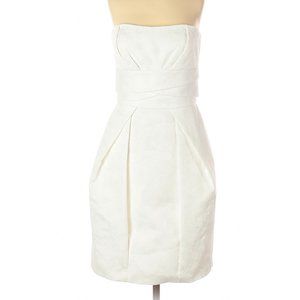 Max and Cleo White Strapless Dress - Size 4